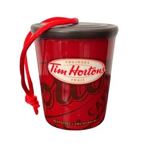 Tim Hortons Ornament 2010 Always Fresh To Go Coffee Mug Ceramic